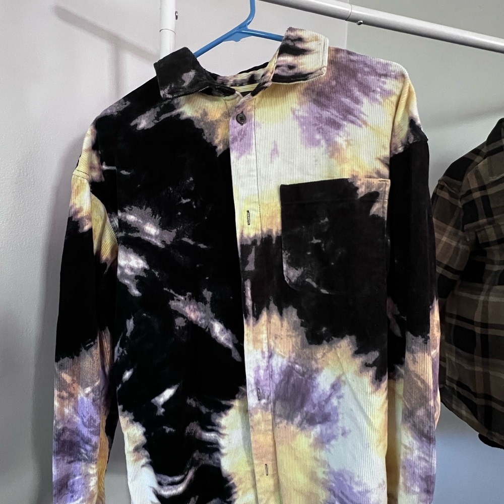H&M Tie-Dye Corduroy Shirt
